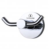 YISUN High-grade Stainless Steel Coat and Hat Hook Robe Hook Wall Mounted Hanger Bathroom Door Back Hook